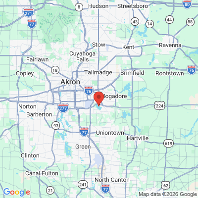 Map to  office in Akron, OH
