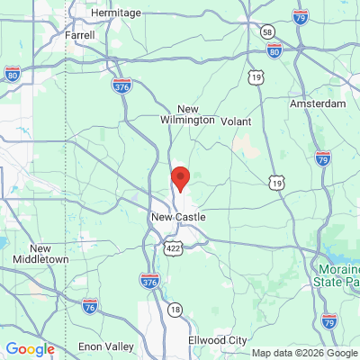Map to  office in Neshannock, PA