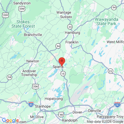 Map to  office in Sparta, NJ