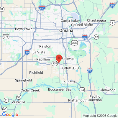 Map to  office in Bellevue, NE