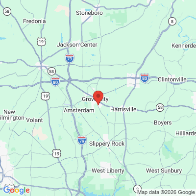 Map to  office in Grove City, PA