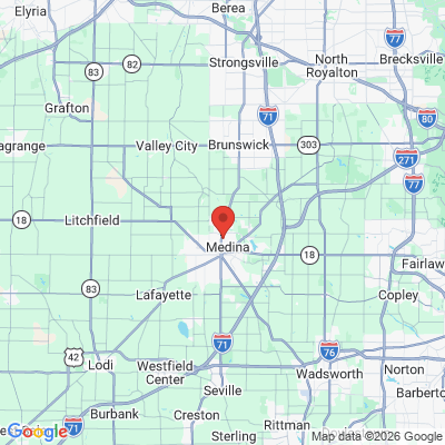 Map to  office in Medina, OH