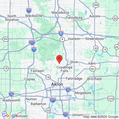 Map to  office in Cuyahoga Falls, OH