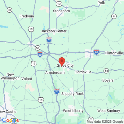 Map to  office in Grove City, PA