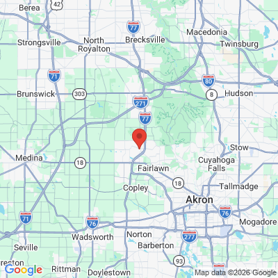Map to  office in Fairlawn, OH