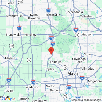 Map to  office in Bath, OH