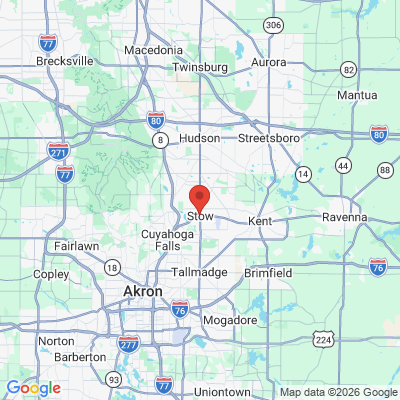 Map to  office in Stow, OH