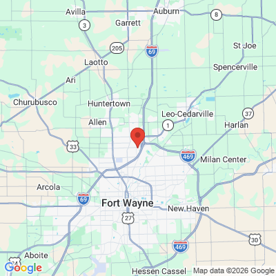 Map to  office in Fort Wayne, IN