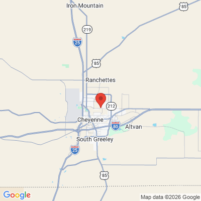 Map to  office in Cheyenne, WY