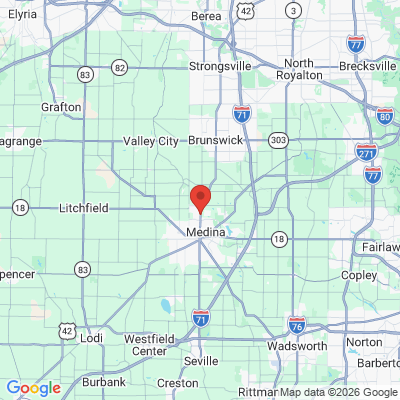 Map to  office in Medina, OH
