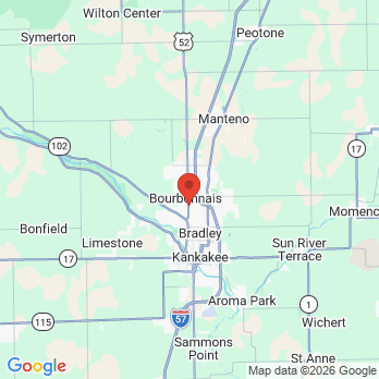 Map to Dr Raffi Leblebijian & Assoc office in Bourbonnais, IL