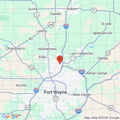 Map to  office in Fort Wayne, IN