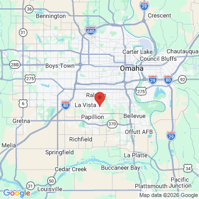 Map to  office in Papillion, NE