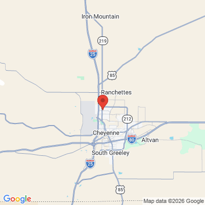 Map to  office in Cheyenne, WY
