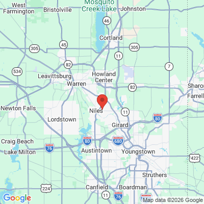 Map to  office in Niles, OH