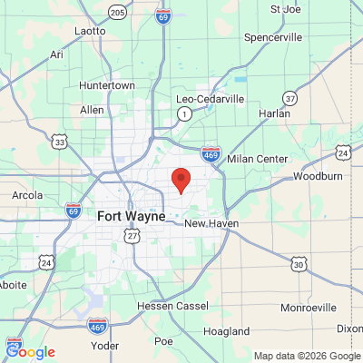 Map to  office in Fort Wayne, IN
