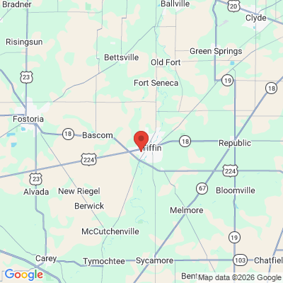 Map to  office in Tiffin, OH
