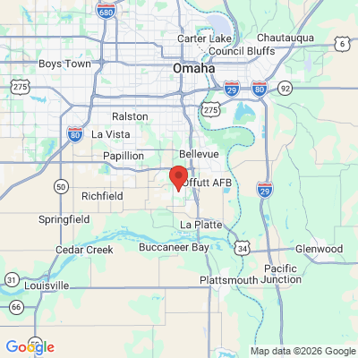 Map to  office in Bellevue, NE