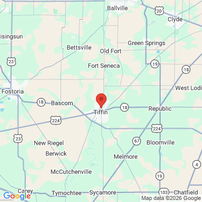 Map to  office in Tiffin, OH