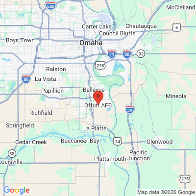 Map to  office in Offutt Air Force Base, NE