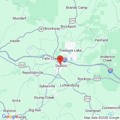 Map to  office in Du Bois, PA