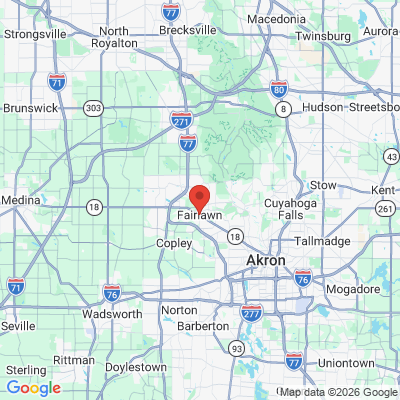 Map to  office in Fairlawn, OH