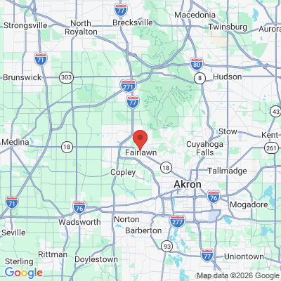 Map to  office in Fairlawn, OH