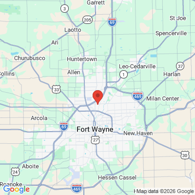 Map to  office in Fort Wayne, IN