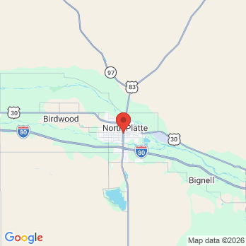 Map to Phelps Family Dentistry office in North Platte, NE