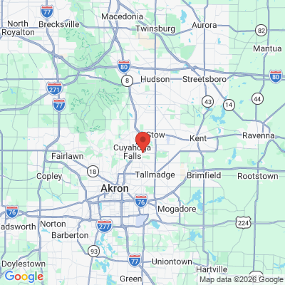 Map to  office in Cuyahoga Falls, OH