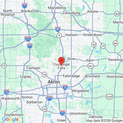Map to  office in Cuyahoga Falls, OH