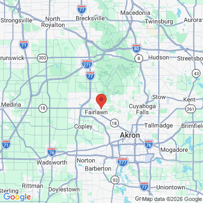 Map to  office in Akron, OH