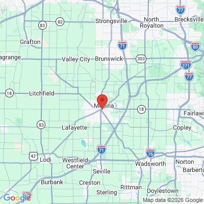 Map to  office in Medina, OH