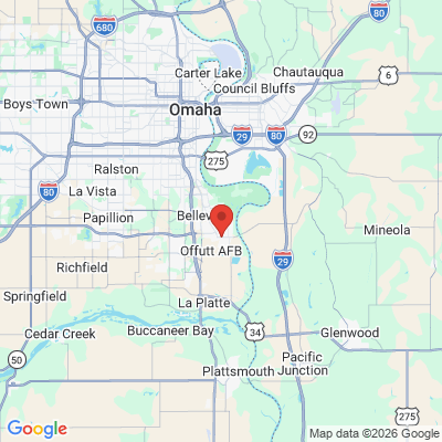 Map to  office in Bellevue, NE