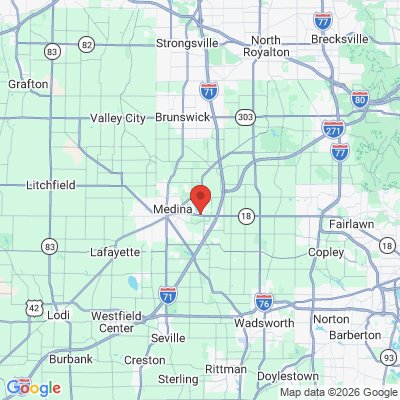 Map to  office in Medina, OH