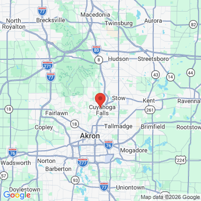 Map to  office in Cuyahoga Falls, OH