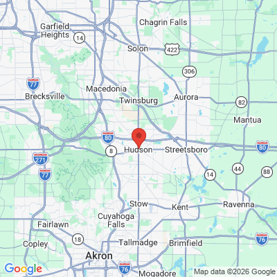 Map to  office in Hudson, OH
