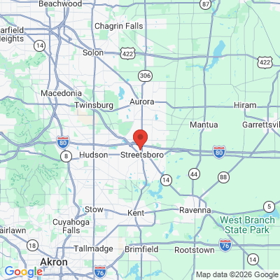 Map to  office in Streetsboro, OH