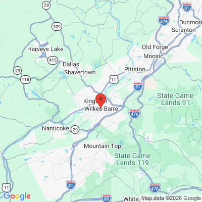Map to  office in Wilkes Barre, PA