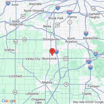 Map to  office in Brunswick, OH
