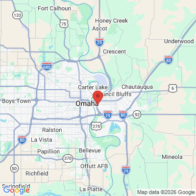 Map to Associate Dentists PC office in Council Bluffs, IA