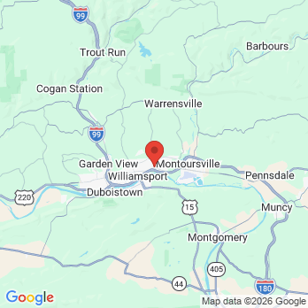 Map to Loyalsock Dental Associates: Joyce Kim, DDS office in Williamsport, PA