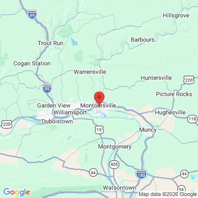 Map to  office in Montoursville, PA