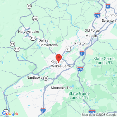 Map to  office in Kingston, PA