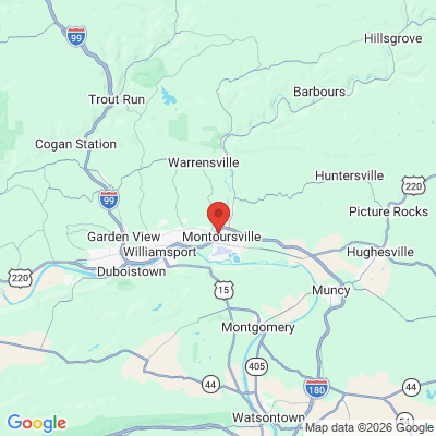 Map to  office in Montoursville, PA