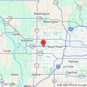 Map to Panneton Dental Group office in Omaha, NE