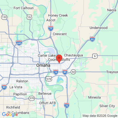 Map to  office in Council Bluffs, IA