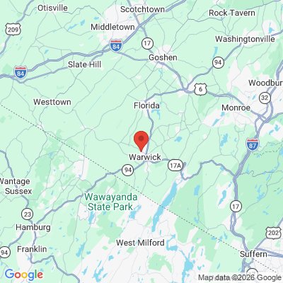 Map to  office in Warwick, NY