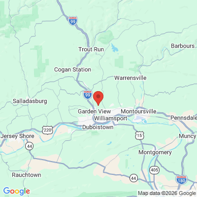 Map to  office in Williamsport, PA