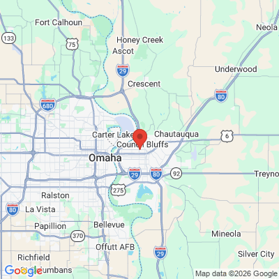 Map to  office in Council Bluffs, IA